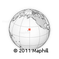 Outline Map of the Area around 22° 53' 22" N, 150° 22' 30" W, rectangular outline