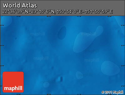 Political Map of the Area around 22° 53' 22" N, 151° 22' 30" E