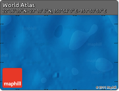Political Map of the Area around 22° 53' 22" N, 151° 22' 30" E
