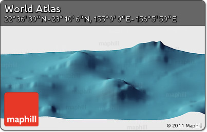Satellite Panoramic Map of the Area around 22° 53' 22" N, 155° 37' 30" E