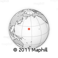 Outline Map of the Area around 22° 53' 22" N, 171° 46' 30" E, rectangular outline