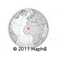 Outline Map of the Area around 22° 53' 22" N, 1° 37' 30" W, rectangular outline