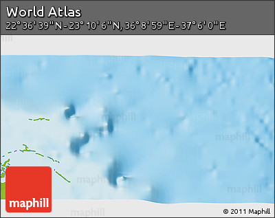 Physical 3D Map of the Area around 22° 53' 22" N, 36° 37' 30" E
