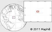 Blank Location Map of the area around 22° 53' 22" N, 38° 10' 29" W