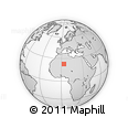 Outline Map of the Area around 22° 53' 22" N, 3° 28' 30" E, rectangular outline