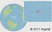 Savanna Style Location Map of the area around 22° 53' 22" N, 51° 46' 29" W