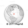Outline Map of the Area around 22° 53' 22" N, 54° 19' 30" W, rectangular outline