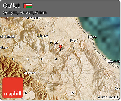 Satellite Map of Qa'lat