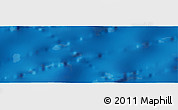 Shaded Relief Panoramic Map of the area around 22° 53' 22" N, 58° 34' 30" W