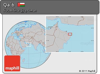 Gray Location Map of Qa`b