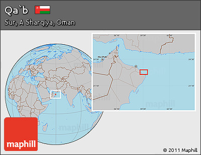 Gray Location Map of Qa`b