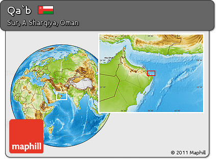 Physical Location Map of Qa`b