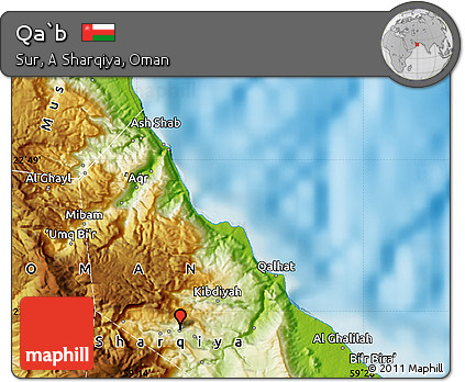 Physical Map of Qa`b
