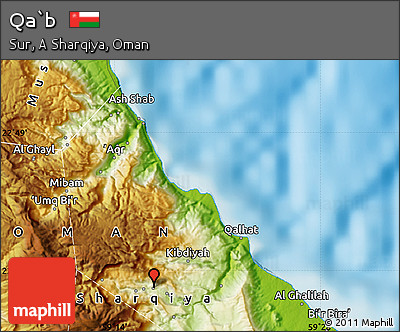 Physical Map of Qa`b