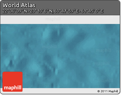 Satellite 3D Map of the Area around 22° 53' 22" N, 61° 16' 29" E