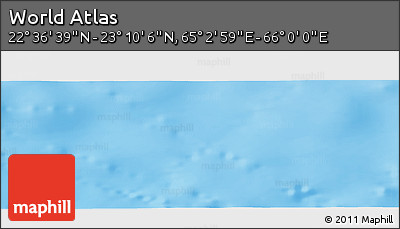 Physical Panoramic Map of the Area around 22° 53' 22" N, 65° 31' 30" E