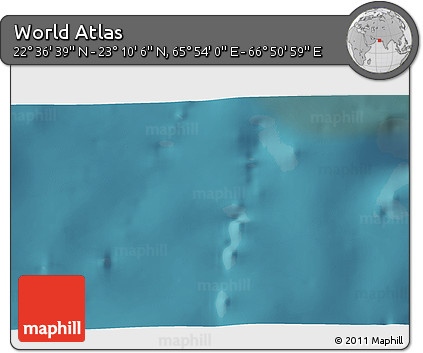 Satellite 3D Map of the Area around 22° 53' 22" N, 66° 22' 30" E