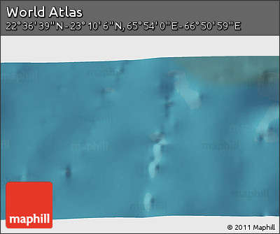 Satellite 3D Map of the Area around 22° 53' 22" N, 66° 22' 30" E