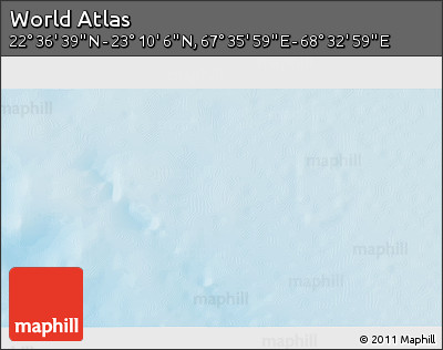 Physical 3D Map of the Area around 22° 53' 22" N, 68° 4' 29" E