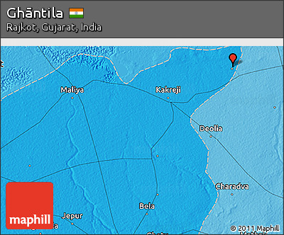 Political 3D Map of Ghāntila