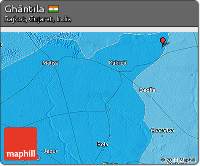 Political 3D Map of Ghāntila