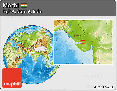 Physical Location Map of Morbi