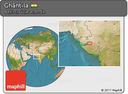 Satellite Location Map of Ghāntila