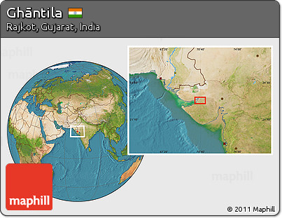 Satellite Location Map of Ghāntila