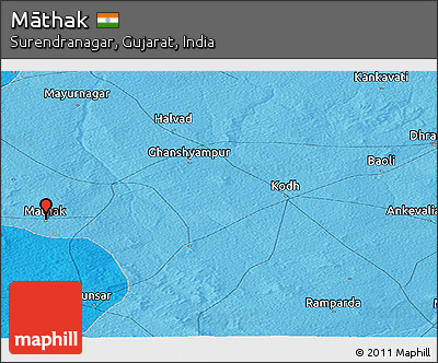 Political Panoramic Map of Māthak
