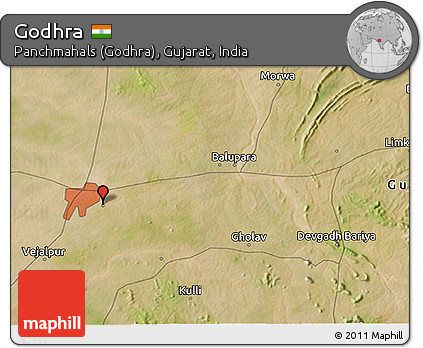 Godhra In Gujarat Map Free Satellite 3D Map Of Godhra
