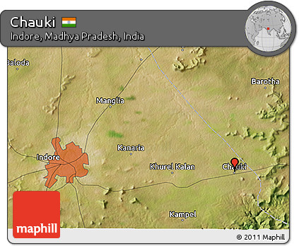 Satellite 3D Map of Chauki