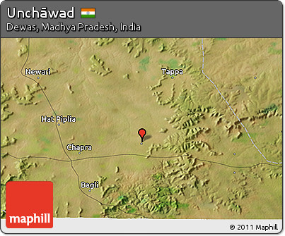 Satellite 3D Map of Unchāwad