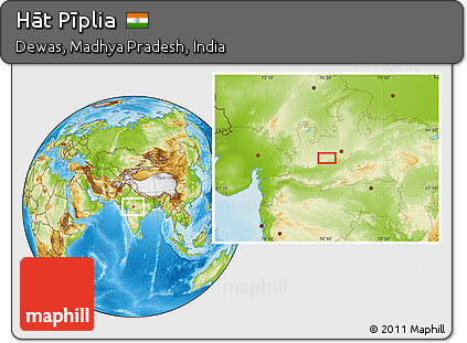 Physical Location Map of Hāt Pīplia