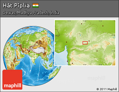 Physical Location Map of Hāt Pīplia
