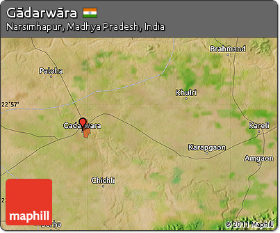 Satellite Map of Gādarwāra
