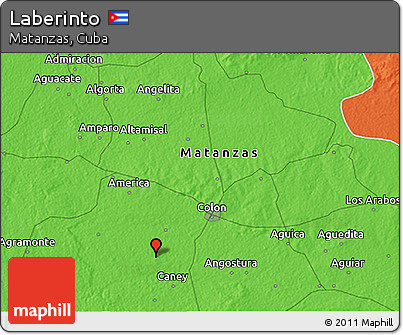 Political 3D Map of Laberinto