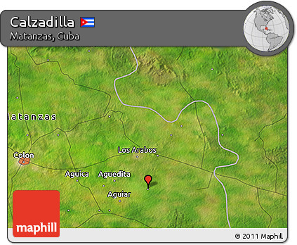 Satellite 3D Map of Calzadilla