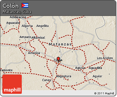 Shaded Relief 3D Map of Colón