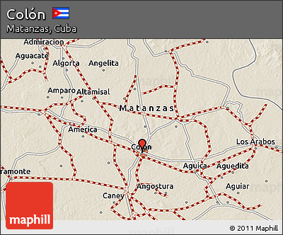 Shaded Relief 3D Map of Colón