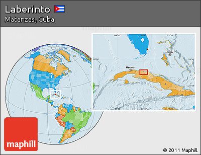 Political Location Map of Laberinto
