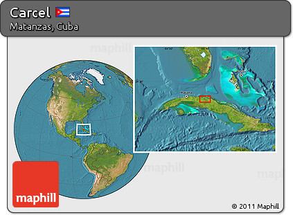 Satellite Location Map of Carcel