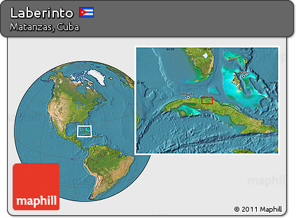Satellite Location Map of Laberinto