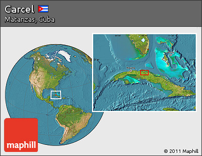 Satellite Location Map of Carcel