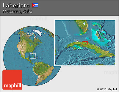 Satellite Location Map of Laberinto