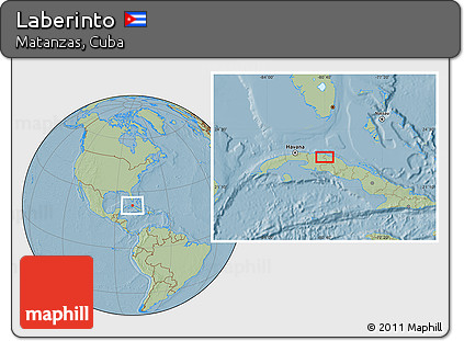Savanna Style Location Map of Laberinto, hill shading