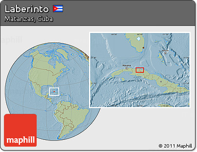 Savanna Style Location Map of Laberinto, hill shading