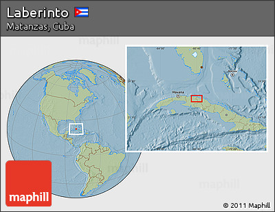 Savanna Style Location Map of Laberinto, hill shading