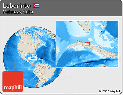 Shaded Relief Location Map of Laberinto