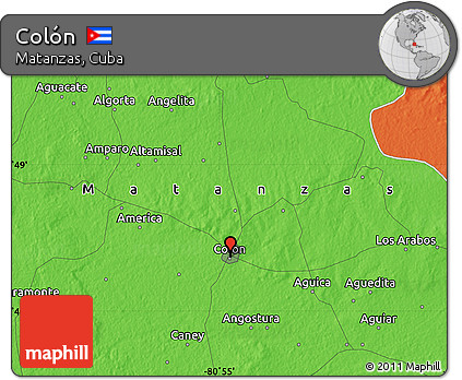 Political Map of Colón
