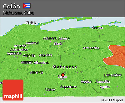 Political Panoramic Map of Colón